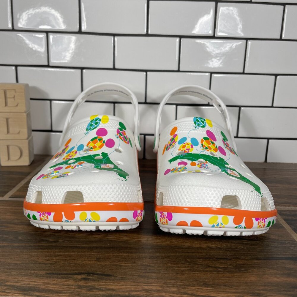 CROCS Classic DTP Balloon Clog Shoes Womens Size 11 White Disney Parks Slip On - Picture 2 of 14